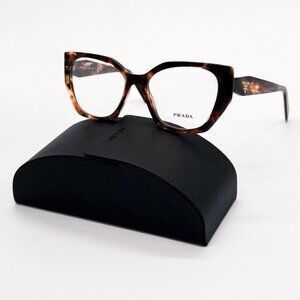 NEW PRADA EYEGLASSES PR18WV 07R1O1, PR 18WV 07R1O1 HAVANA WOMEN EYEWEAR VPR 18W